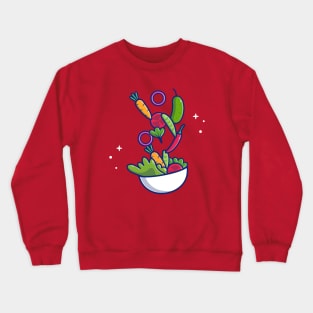 Vegetable Salad Cartoon Crewneck Sweatshirt